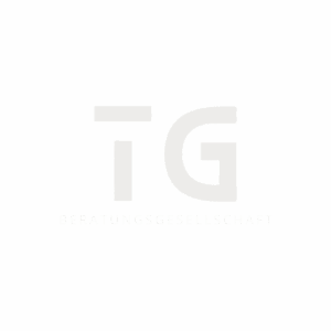 TG - Logo, weiß